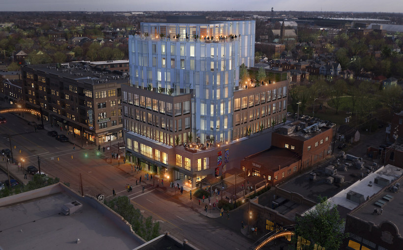 Crawford Hoying North High Rendering night