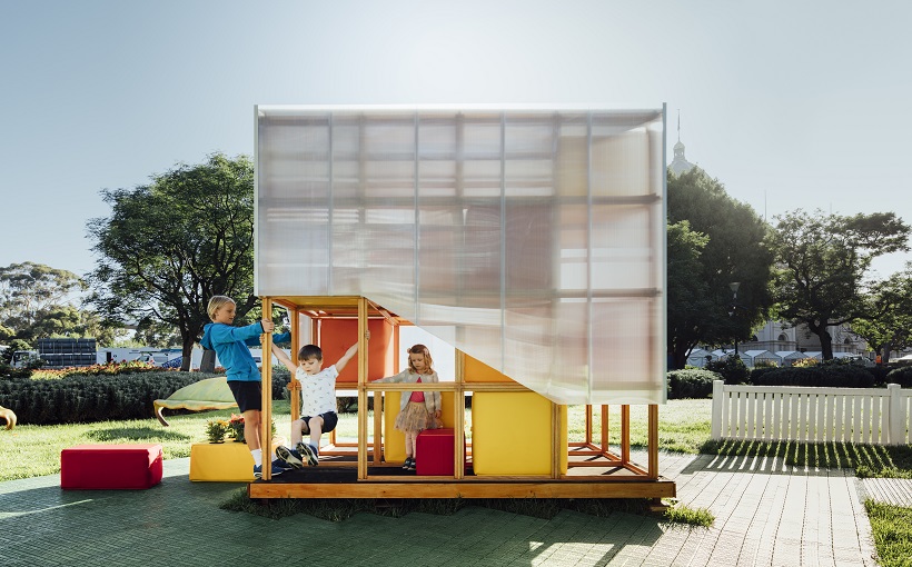 An Adjustable Playhouse for Kids, Designed by Kids