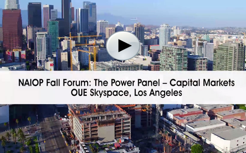 NAIOP Capital Markets: Past, Present and Future Opportunities