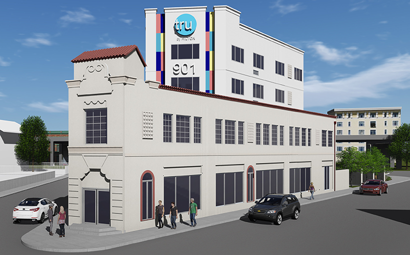 Hotel Opens in Former Gillespie Ford Building