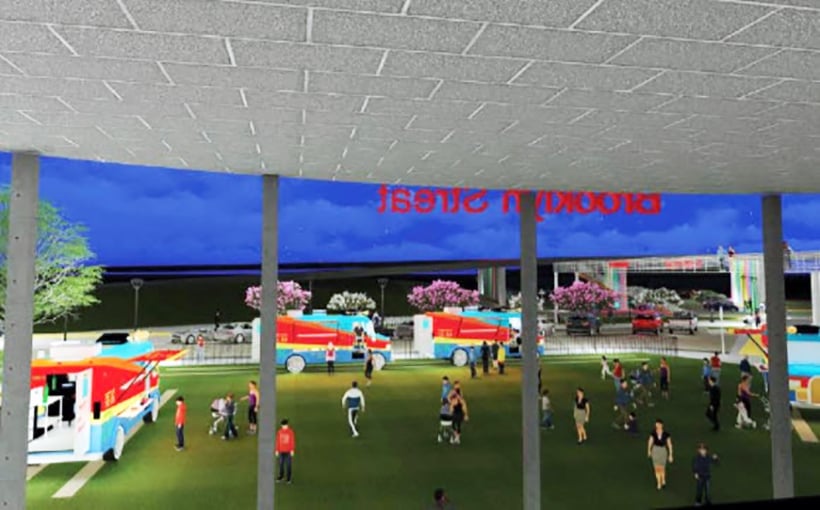 A Vacant Lot’s Conversion to an Entertainment Venue