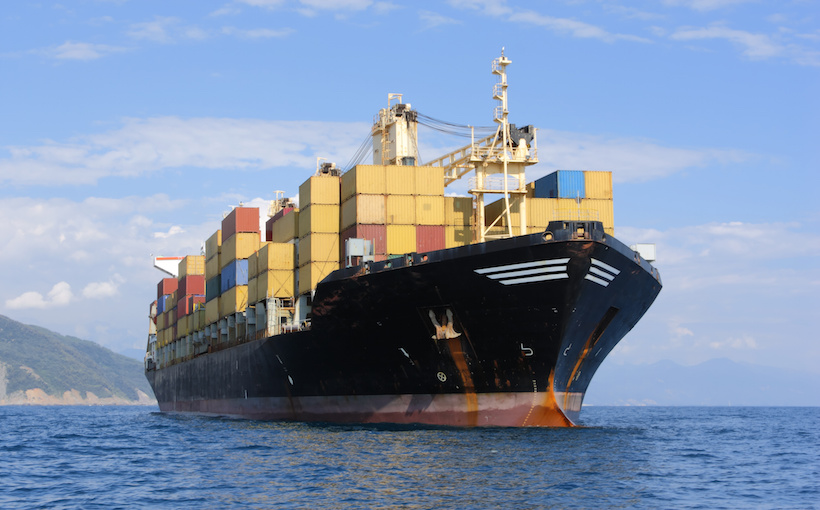 Container ship Ports of LA and Long Beach
