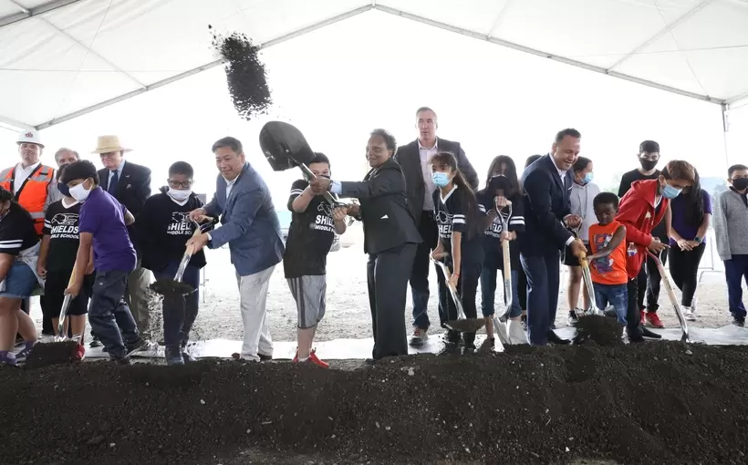Chicago Park District headquarters groundbreaking Brighton Park