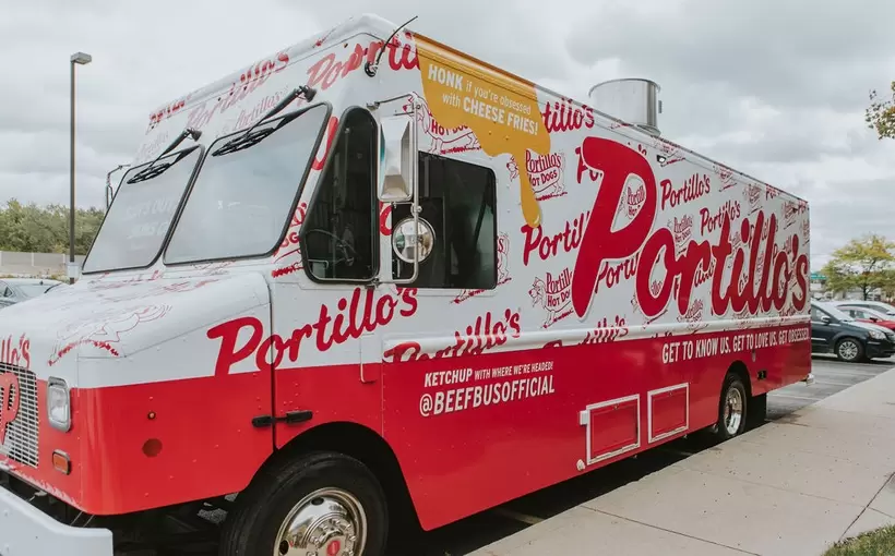Chicago Portillos Beef Bus