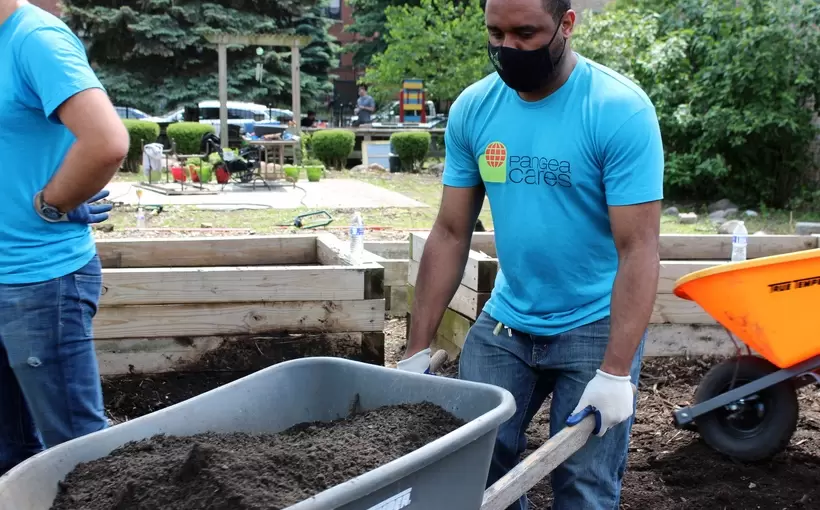 Chicago South Merril Community Gardens Beautification Pangea Properties