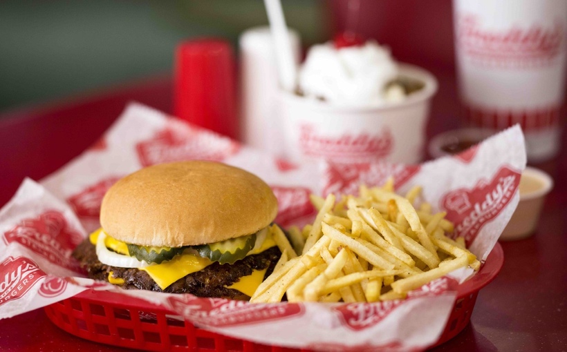 New York Freddy’s Steakburger fries custard