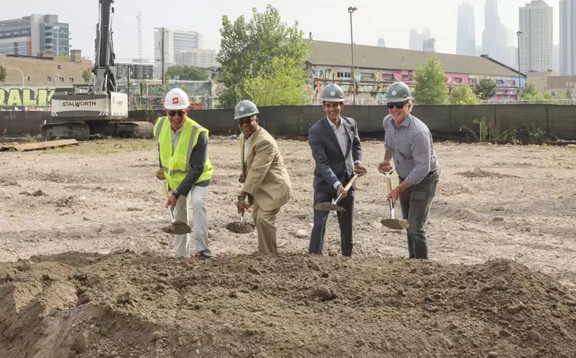 345 N Morgan Chicago Groundbreaking Sterling Bay