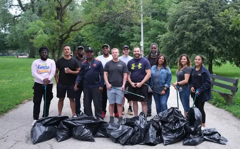 Chicago WPD Management Harold Washington Park cleanup July 2021