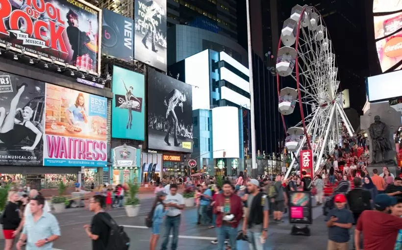 Times Square Wheel Midtown Manhattan