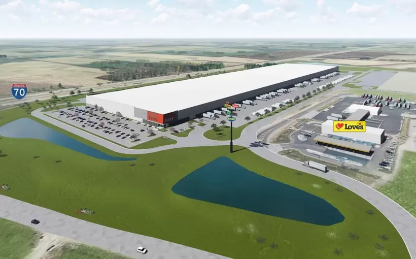 Building E at The Cubes at Etna 70 rendering Etna Ohio CRG industrial development Columbus