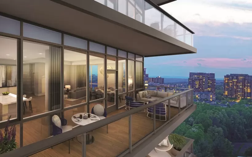Monarch condominiums balcony Tysons VA residential development Washington DC metro