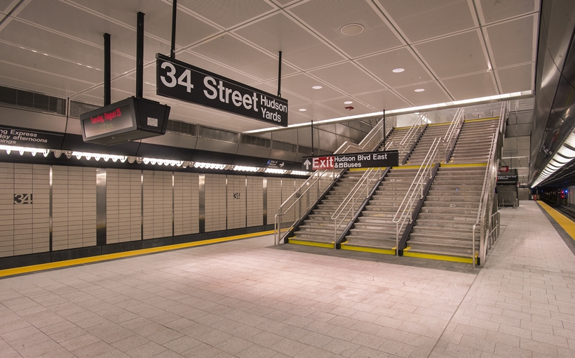 34 Street Hudson Yards subway station Manhattan