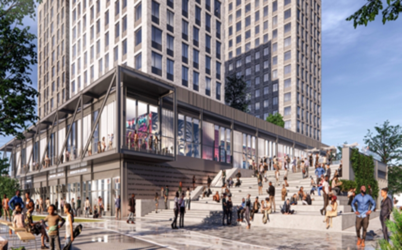 Bronx Point rendering mixed-use development South Bronx