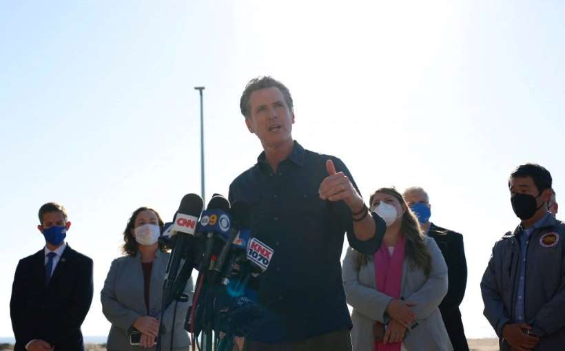 Gavin Newsom Responds to Oil Spill