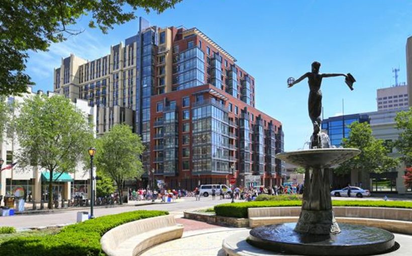 The Upton apartment building in Rockville, MD
