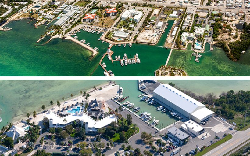 Faro Blanco and Caloosa Cove Resort marinas in the FL Keys