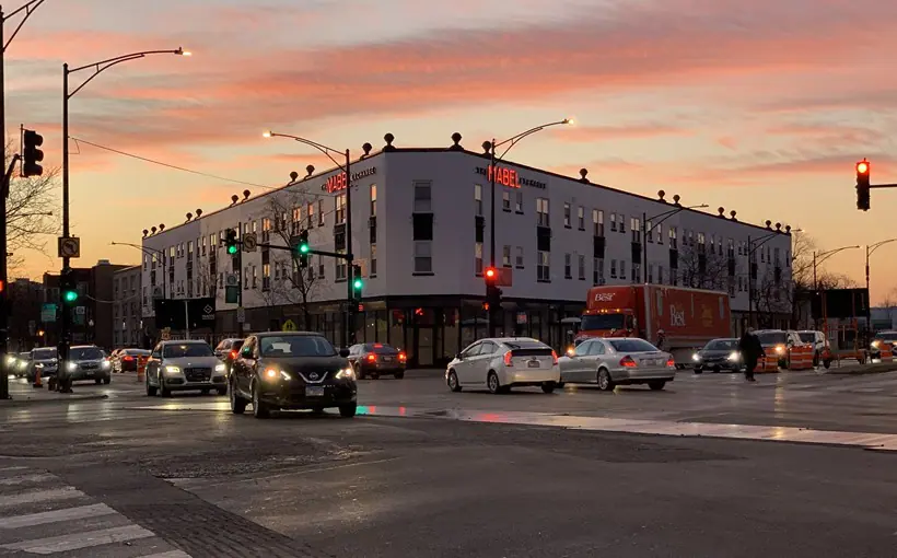 Kiser Group is marketing the Mabel Exchange, an apartment property in Chicago's Andersonville neighborhood that was originally the headquarters of cosmetics company Maybelline