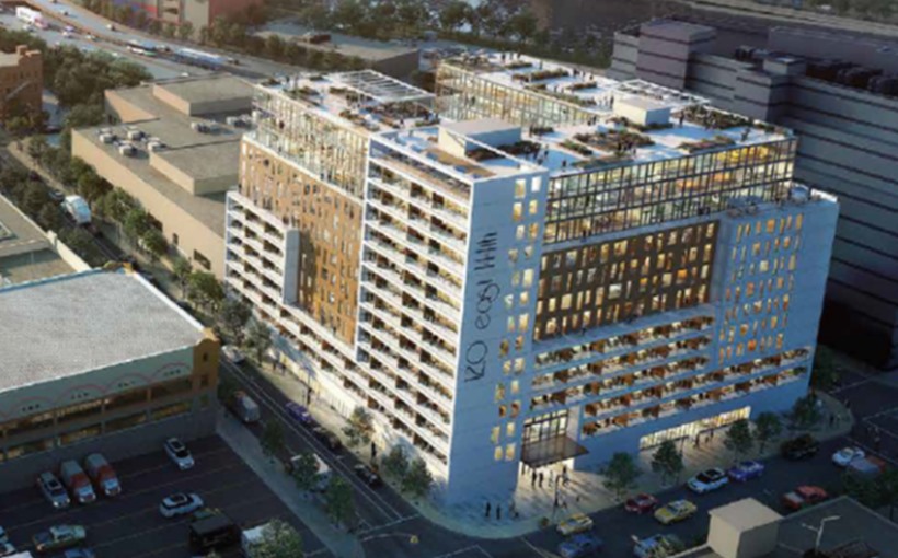 The Beitel Group filed plans for a 13-story residential project at 120 E. 144th St. in Mott Haven