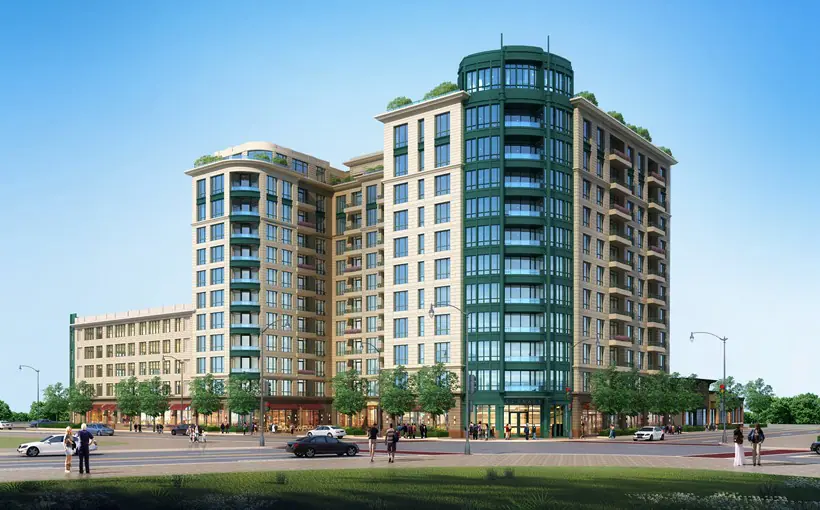 Murphy Development Group has commenced leasing for High Point at 8000 North, a luxury apartment project it's developing with the Village of Skokie, IL