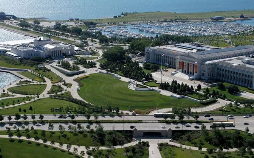 Chicago's 57-acre Museum Campus encompasses three major museums along with Soldier Field