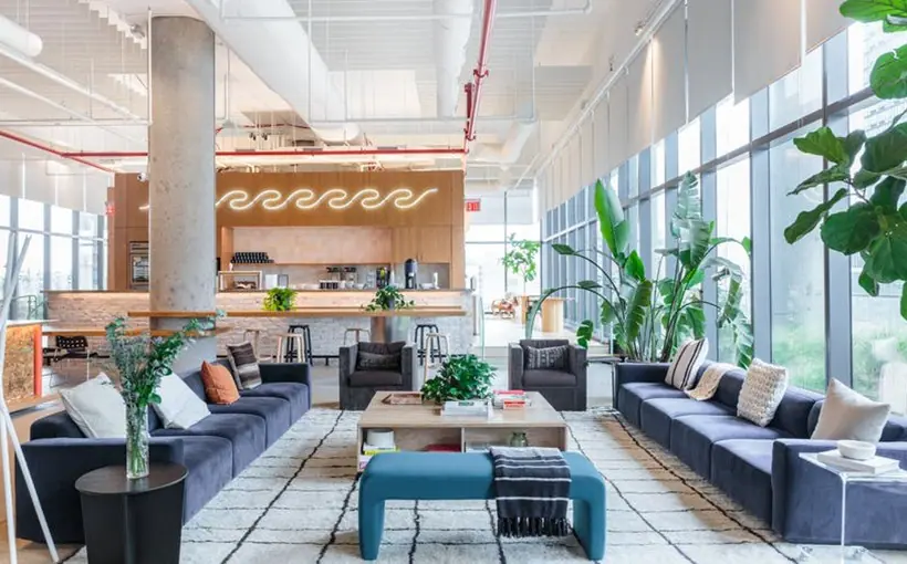 The main hub of WeWork's Growth Campus NYC is the Gotham Center location in Queens