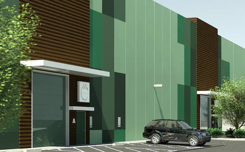 high tech cannabis commercial space design