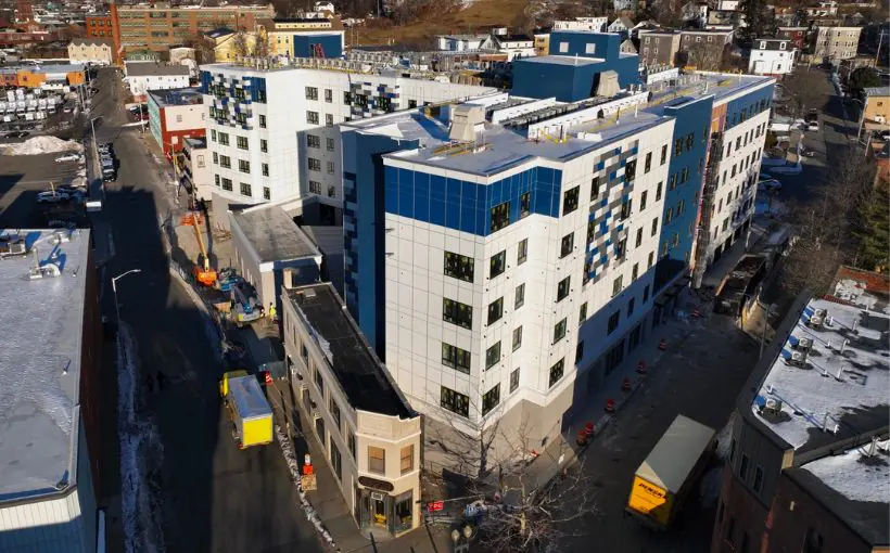 The Procopio Companies has topped off its $47 million mixed-use project in Lynn, MA.