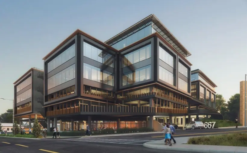 PCCP, LLC and Portman Holdings will develop a three-story boutique office in Old Fourth Ward, Atlanta.