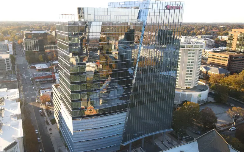 Boston-based The Fallon Company and JV partner Barings have completed a 19-story office tower in Raleigh, NC.