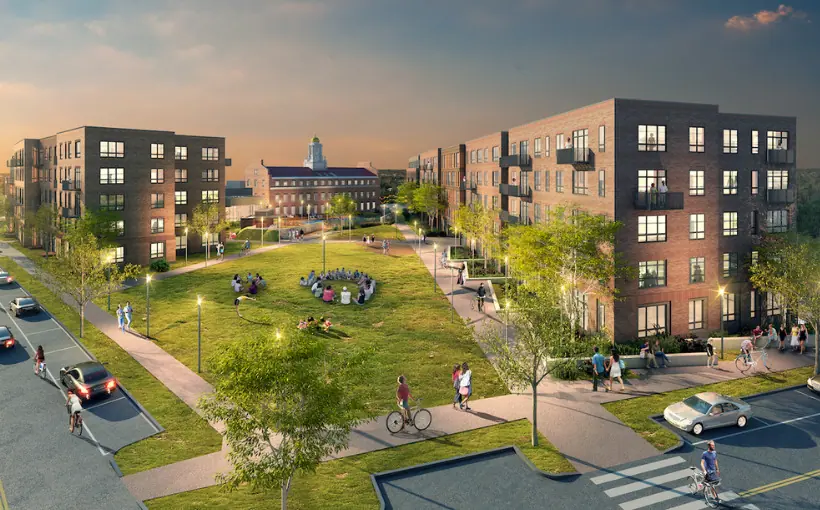 A $128.7-million construction loan to FoxRock Properties will transform the former Quincy Medical Center into Ashlar Park multifamily community in Quincy, MA.