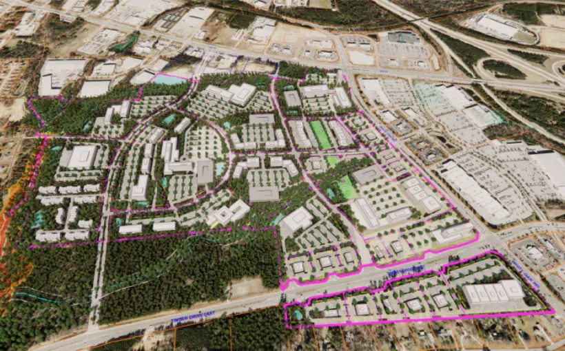A 225-acre site in Garner, NC will become a mixed-use development.