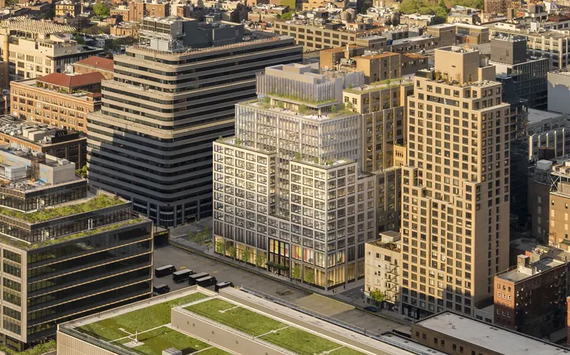 The Hudson Square Properties joint venture has topped out construction at 555 Greenwich, which will be combined with 345 Hudson to form a full-block office building