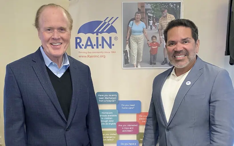 Joseph Kelleher, president of Simone Metro Properties, was honored recently for his ongoing support of Regional Aid for Interim Needs Total Care, Inc.