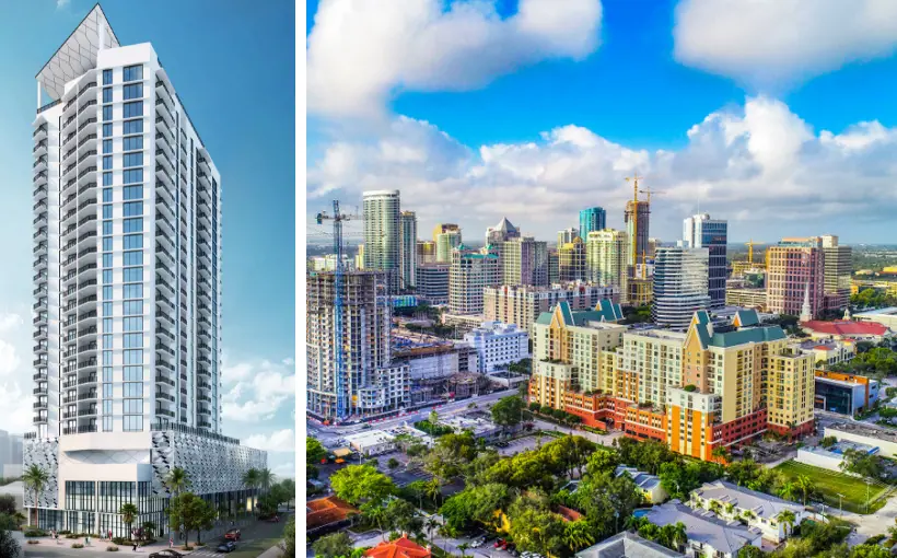 Aztec Group has arranged $102 million in construction financing sourced from Square Mile Capital to build RIVR Lofts in Ft. Lauderdale, FL.