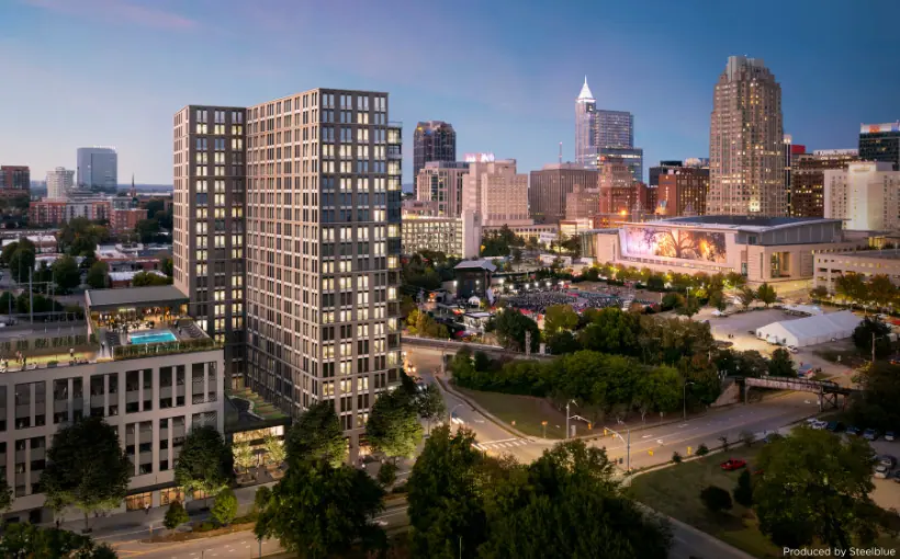 Capital Square has started construction on 320 West South Street, a high-rise apartment tower in the warehouse district of Raleigh, NC.