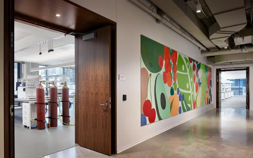 Skender completed a two-story buildout for Hazel Technologies' new offices in the Fulton Market District