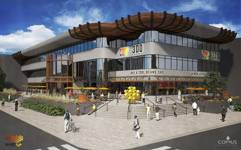 CHI Michigan Innovation Headquarters Gary Owens Building Ypsilanti MI rendering