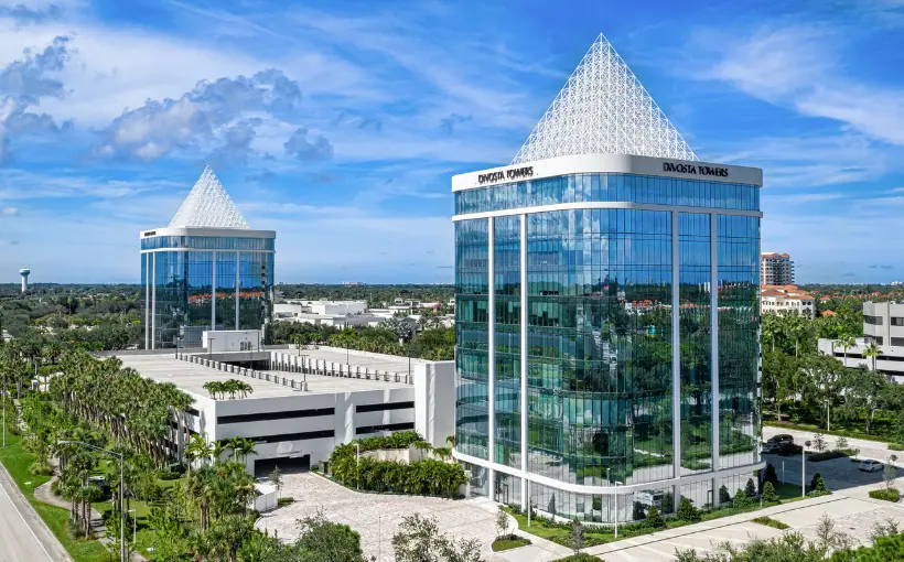 Berkadia has secured a $90-million loan to refinance the Divosta Towers office complex in Palm Beach Gardens, FL.