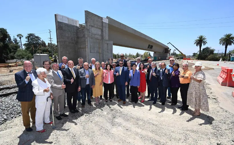 Foothill Gold Line Light Rail Reaches 50% Completion San Dimas CA