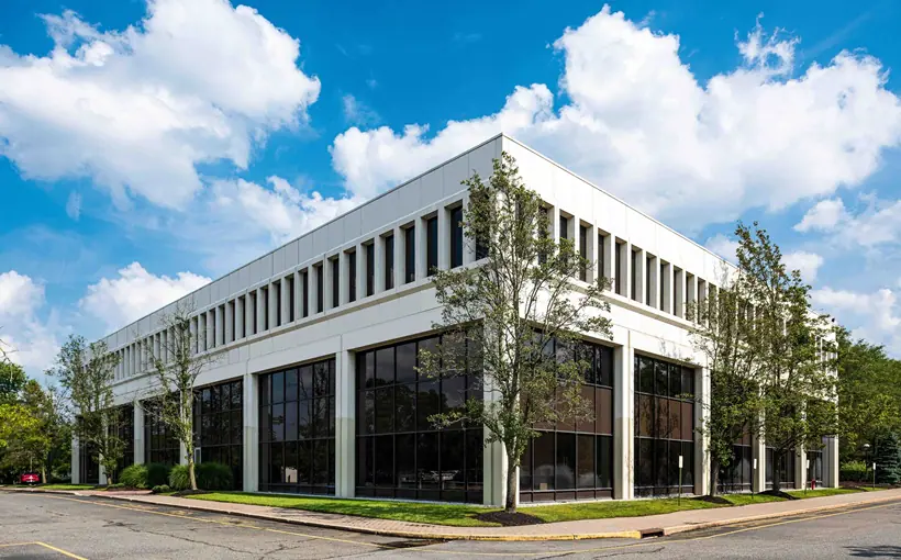 CBRE represented The Silverman Group in the sale of a two-building office park at 25 Hanover Rd. in Florham Park, NJ.