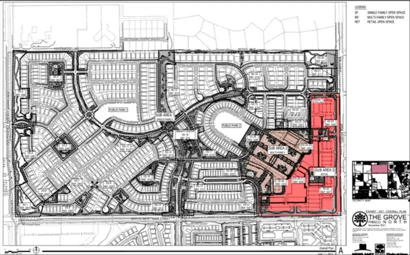 Frisco Grove approved zoning plan 328 acres