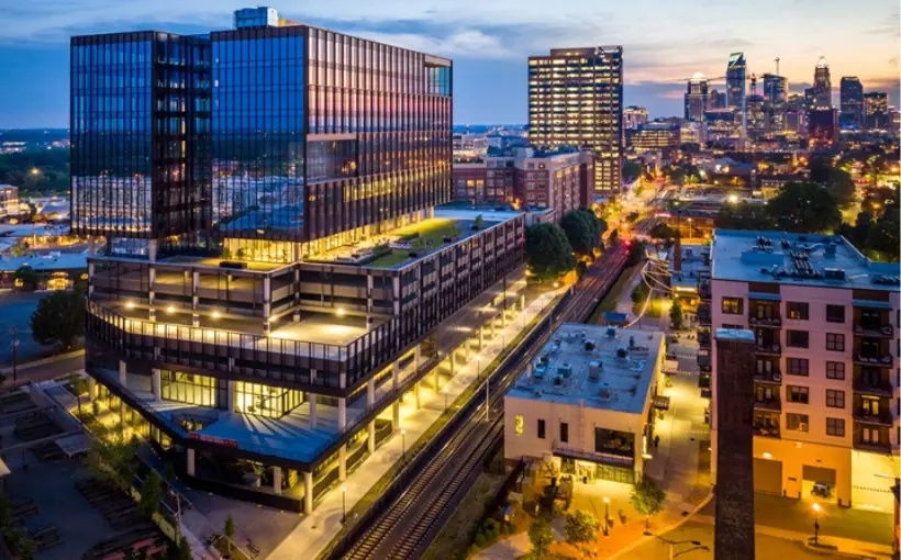 CBREIM has acquired The Line office building in Charlotte, NC, through a joint venture with Portman Holdings.