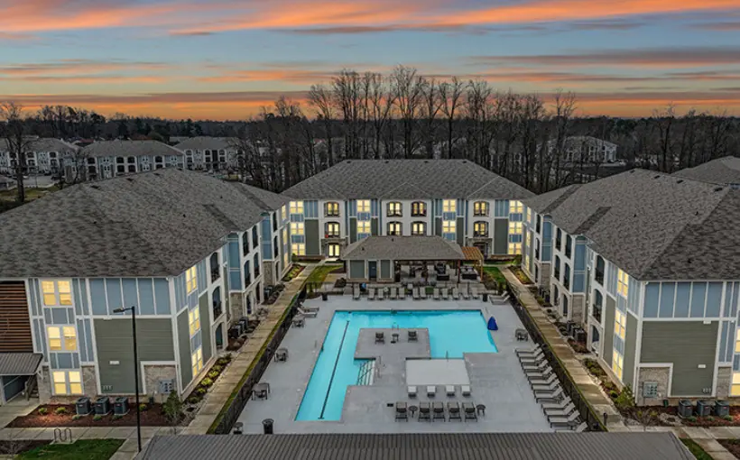 Aldon Management Corp., has purchased Elevate Power & Broad apartments in Fuquay-Varina, NC for $129.3 million.