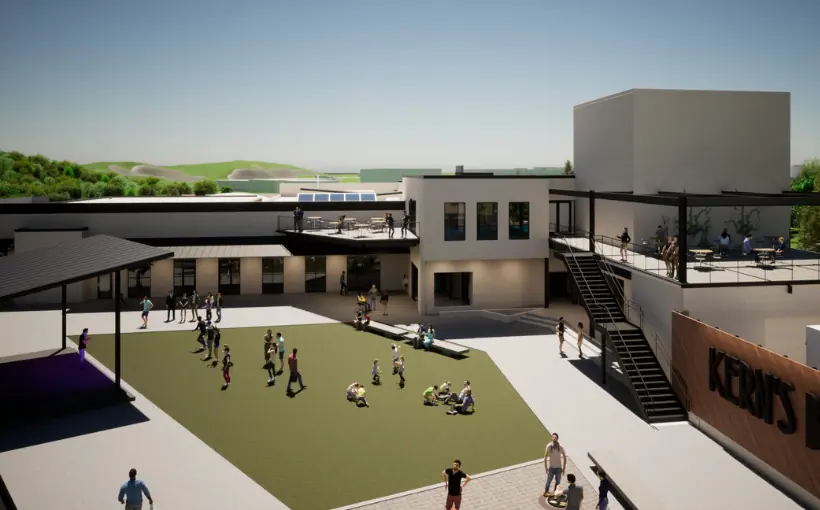 Four Stones Real Estate has started Phase II of Kern’s Bakery development with food hall, market and event lawn in Knoxville, TN.