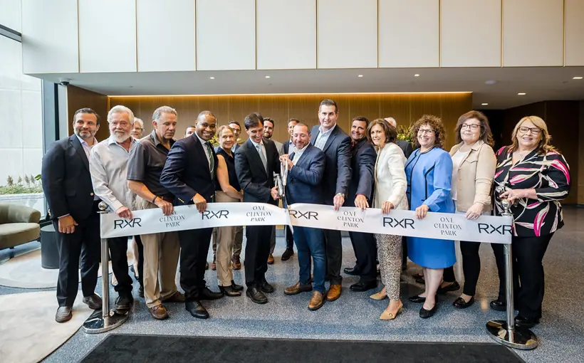 RXR held a ribbon-cutting ceremony for One Clinton Park, its newest residential tower in downtown New Rochelle, New York