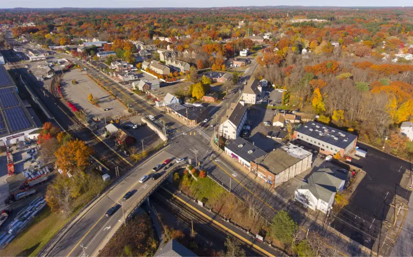 The Davis Companies has begun construction on a two-building industrial campus at Upton Crossing in Wilmington, MA.