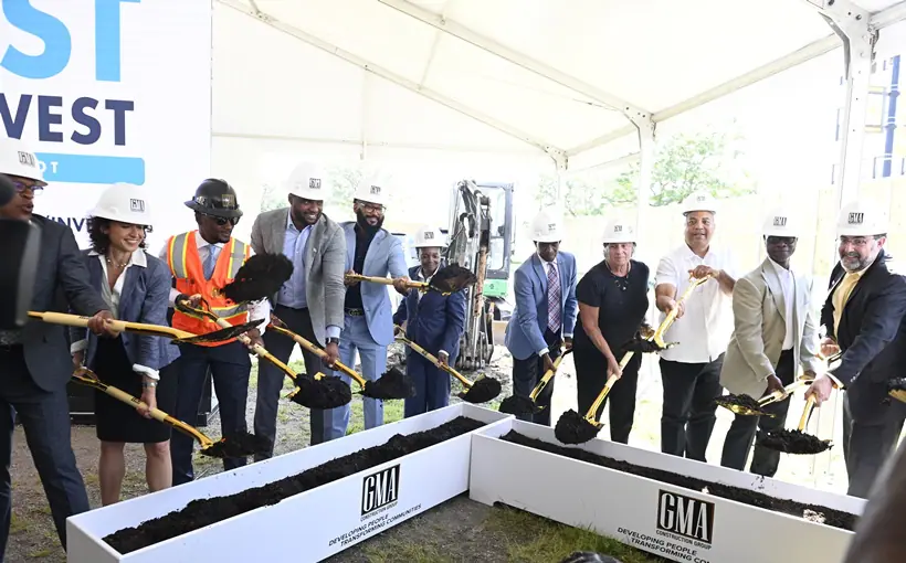 The first project to proceed with construction in the INVET South/West program broke ground in Chicago's Auburn Gresham neighborhood Wednesday