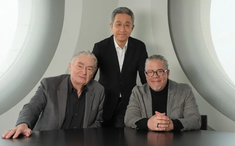 Maes Goettsch, James Zhang and Paul De Santis are the three primary partners in architecture firm Goettsch Partners