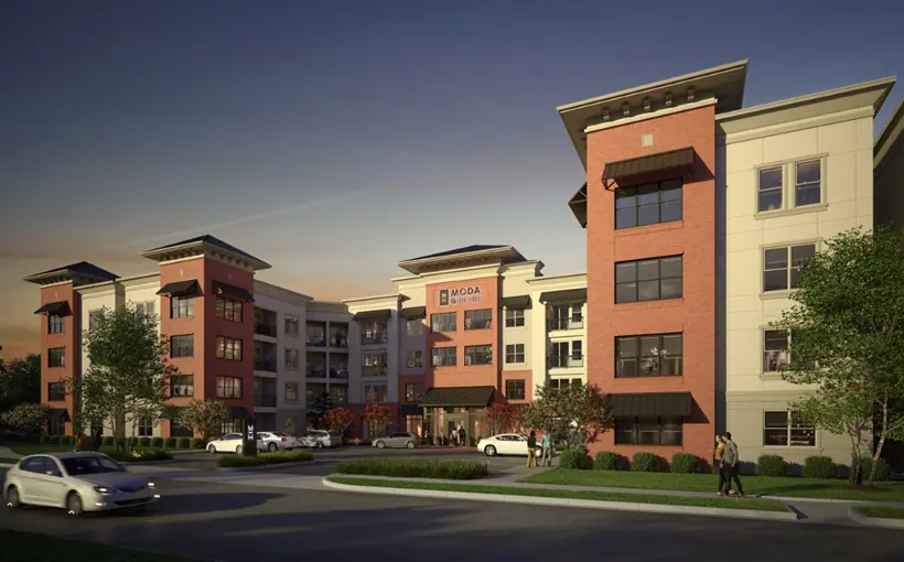 Moda at The Hill is a 225-unit rental development at 2100 Boardman St. in St. Louis’ historic The Hill neighborhood
