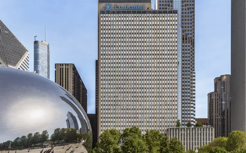 The One Two Pru office and retail complex in Chicago has renewed its Well Health-Safety rating and RESET air certification